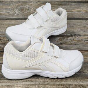 Reebok Work N Cushion KC 2.0 White Walking Hook &  Loop Shoe Men's Size 12